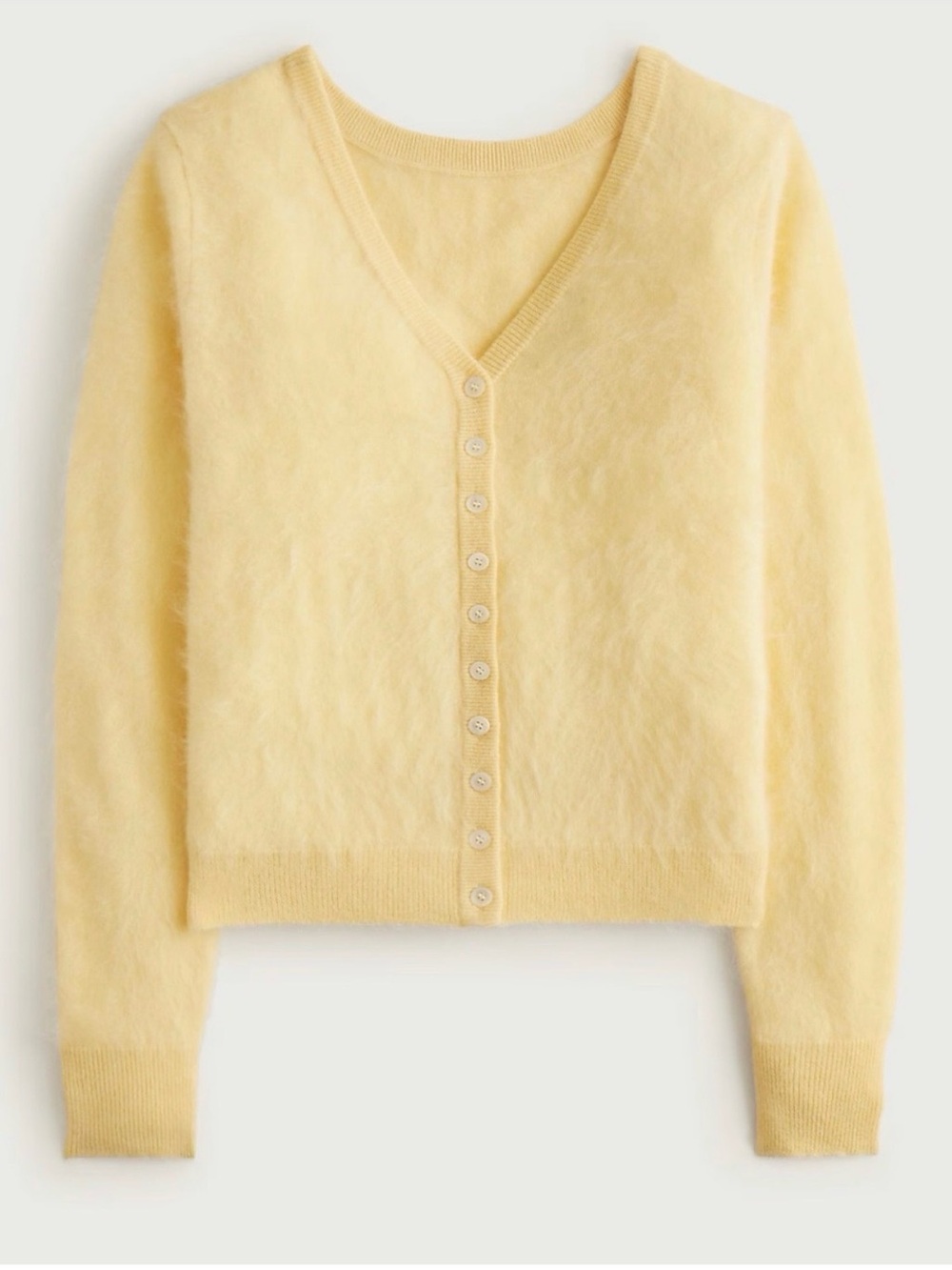 100% Brushed Cashmere Yellow Reversible Sweater